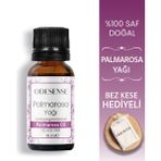Odesense Palmarosa Uçucu Yağı 10 ml Doğal ve Saf İçerik Damlalıklı Kapaklı Şişe Bez Kese