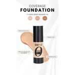 Odeyyo Coverage Fondöten London – Açık Ton, Saten Bitiş, Niacinamide Destekli