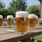 ODİ HOME 2 Adet Orta Boy Bira Bardağı Kulplu Cam Bira Bardağı 480 ml
