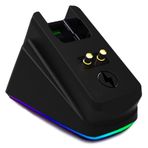 ODIER Razer Kablosuz Fare Viper Ultimate Naga pro DeathAdder V2 Pro ve Basilisk Ultimate Manyetik Şarj RGB Işıklar Durum Göstergesi Geko Ayakları (RGB)