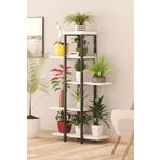 ODİNA Dekoratif 5 Raflı Metal Çiçeklik Saksı Standı Saksılık YUKSEK AYAK 112 CM BOY