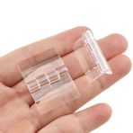 Odinest Şeffaf akrilik menteşe şeffaf katlanır hafif 25x33mm kristal plastik sorunsuz aç kapat gıcırtı yok kolay tutkal güçlü sağlam takmak için akvaryum kapağı kapağı asmak pleksiglas dolap 10 adet