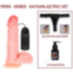 Odins Shop 19,5 Cm Belden Bağlamalı Titreşimli Dildo Vibratör Penis