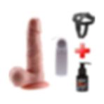 OdinsShop 17 cm Belden Bağlamalı Kumandalı Gerçekçi Titreşimli Dildo Vibratör Penis