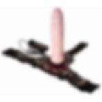 Odinsshop 19 cm Belden Bağlamalı Titreşimli Içi Dolu Strapon Penis