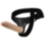 Odinsshop 21,5 cm Belden Bağlamalı Kıkırdaklı Bükülebilir Içi Dolu Strapon Penis