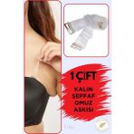Odise Toparlayıcı Sütyenler Için Kalın Şeffaf Omuz Askısı ( 1 Çift) - Standart