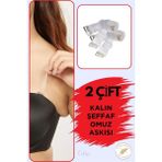 Odise Toparlayıcı Sütyenler Için Kalın Şeffaf Omuz Askısı ( 2 Çift) - Standart