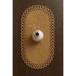 ODIYO Oval Jüt Runner Masa Örtüsü, 30x70 cm, Hasır Dokuma, Çift Taraflı, Doğal (hasır)