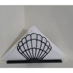 Odmek Istiridye Tasarımlı Metal Peçetelik– Masaüstü Peçete Tutucu (17×9×4 cm)