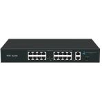 ODS 08ODS-16P2U-200 16 Port 200 W Full PoE 10-100 2X Uplink Yönetilemez Switch