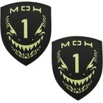 ODSS Medal of Honor Patch Shark Glow in Dark Lazer Kesim Motosiklet Kamuflaj Aplike Aydınlık Yamalar Taktik Askeri Moral Amblem Rozeti Kanca ve Döngü Destekli