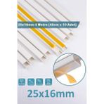 Odta 4 Metre Kedinden 25X16MM Yapışkanlı Kablo Kanalı | 4m (10 Adet x 40CM) Kablo Gizleyici |
