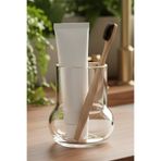 Oduman Modern Minimalist Cam Diş Fırçalık - Banyo Organizeri (11 Cm)
