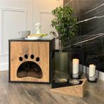 Odun Concept Komodin Kedi Evi - Ahşap
