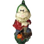 ODUNCU CÜCE GNOME, 23 cm. El Boyaması Biblo, Dekoratif El Sanatları, ev&ofis için özgün dekor ürünü