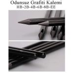 Odunsuz Kömür Kalemi 6 lı Set Sanatsal Eskiz Kalemi ve Karakalem