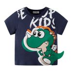 Odziezet Erkek Bebek Dinozor Kısa Kollu Tişört Bebek Dino Üst Çocuk Sevimli Çizgi Film Tişört Çocuk Tişörtleri Yaz Kıyafetleri Günlük Doğum Günü Yumuşak Giysiler Yaş 2-9 Yaş, mavi, 110