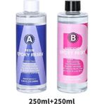 Oein 1: 1 Kristal Berraklığında Epoksi Reçine Kiti Yüksek Parlak Kacıklar Sanat Reçine Malzemeleri Kaplama ve Döküm Zanaat Diy Mücevher Yapımı Renk: 250ML 250ML (Yurt Dışından) - Kutu Oyunları