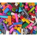 Oein 125/250G Dıy Yapı Taşları Toplu Paket Paketi Sorte Kalın Tuğlalar Blok Tabak Oyuncakları Küçük Parçacıklar Dökme Fit Legoeds Için Hediye Standart /Beden 250G-Çantalı (Yurt Dışından) - Renkli