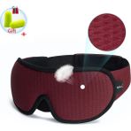 Oein 3D Uyku Maskesi GözlerHafif Uyku Maskesi Engelle Seyahat Göz Farı Gözü Göz Maskesi Gece Nefes Alabilir Slaapmasker Kırmızı (Yurt Dışından)
