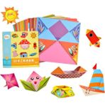 Oein 54 Sayfa Montessori Toys Diy Kids Craft Toy 3D Karikatür Hayvan Origami El Sanatları Kağıt Sanatı Öğrenme Çocuk Reklamı Eğitim ı Hayvan (Yurt Dışından) - Renkli