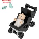 Oein Bebek Bebek Moc Yapı Taşları Oyuncaklar Çocuk Koleksiyonu Hediyelik Eşya Hediyesi Oyun Dekorasyon Erkek Kız Şehir 25128 24581 Renk: Siyah Beyaz (Yurt Dışından) - Renkli