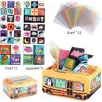 Oein Bebek Doku Kutusu Montessori Eğitim Oyuncakları Toddler Parmak Egzersizi Için Renkli Yumuşak Duyusal Oyuncak Pomma Ipek Fular Hediyeleri 0-18M Renk: 115-74 (Yurt Dışından)