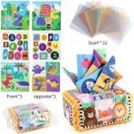 Oein Bebek Doku Kutusu Montessori Eğitim Oyuncakları Toddler Parmak Egzersizi Için Renkli Yumuşak Duyusal Oyuncak Pomma Ipek Fular Hediyeleri 0-18M Renk: 115-78 (Yurt Dışından)