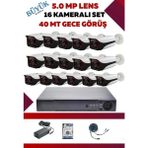 OEM 16 Kameralı Hd Büyük Kasa Set - 5mp Sony Lensli Full Hd Gece Görüşlü Güvenlik Kamerası Sistemi