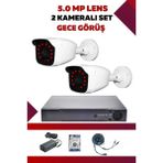 OEM 2 Kameralı Hd Set - 5mp Sony Lensli Full Hd Gece Görüşlü Güvenlik Kamerası Sistemi