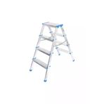 OEM 4887Gok134132 4+4 Çift Basamakli Alüminyum Metal Merdiven Yükseklik = 92Cm Baş Genişlik = 8Cm (5492)