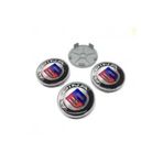 OEM Alpina Uyumlu Damla Geçme Jant Göbeği Gri 4 Lü 65/68mm