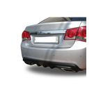 OEM Autogp Chevrolet Cruze Difüzör Arka Tampon Çift Çıkış Egzoz Siyah