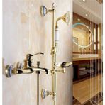 OEM Banyo Altın Dore Duş Seti Özel Taşlı Yeni Model..!!! Adınıza Faturalı 5yıl Güvenceli Ürün