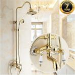 OEM Banyo Bataryası Duş Seti Gold Altın Dore Seramik ve Taşlı Model 7 Yıl Garantili Ithal - Altın - Dore