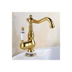OEM Banyo Lavabo Bataryası Altın Dore Yeni Seramik 7 Yıl Garantili Ithal ALTIN DORE GOLD, Model Kodu: A110