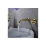 OEM Banyo Lavabo Bataryası Ankastre Mat Gold Yeni Sıva Altı Dahil 5 Yıl Garantili, Model Kodu: A0350
