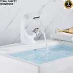 OEM Banyo Lavabo Bataryası Beyaz Şelale Tasarım 7 Yıl Garantili