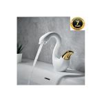 Oem Banyo Lavabo Bataryası Kuğu Model Beyaz / Gold Renk Yeni Ürün Ithal 7 Yıl Garantili İthal