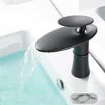 OEM Banyo Lavabo Bataryası Şelale Mat Siyah Modeli Yeni Tasarım Ürünü 7 Yıl Garantili