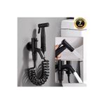 OEM Banyo Tuvalet Taharet Musluğu Spiralli Bide Özel Temizlik 7 Yıl Garantili Mat Siyah İthal