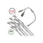 OEM BNC + DC Power Jack Kablo 35CM–Kamera Bağlantı Seti – CCTV Güvenlik Sistemi İçin - 10 Adet
