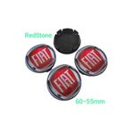 OEM Fiat Kırmızı Damla Geçme Jant Göbeği 4 Lü 60-55mm