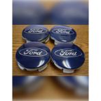 OEM Focus Fiesta C-Max Kuga Mondeo Courier Uyumlu Jant Göbeği 4'lü (5.5cm Diş Ölçü) 6M211003AA - Mavi