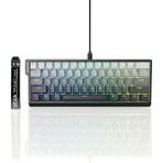 OEM G61 - 5 Bileklikli Ofis ve Oyunlar Için Rgb Arkadan Aydınlatmalı , Anti-Ghosting Özellikli 60% 61 Tuşlu Membran USB Kablolu Yeni Mini Gaming Klavye - MYZUMAX Özel Seri - Siyah
