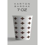 Oem Karton Bardak 7 Oz Kullan At Bardak Sızdırmaz 200 Adet 50*4