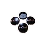 OEM Kia Sıvama Geçme Jant Göbeği Siyah 4 Lü 60-55mm