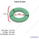 OEM Klingrit Conta Yeşil (20 Adet) 15*08*0,2