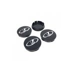 OEM Lada Kabartma Kromlu Geçme Jant Göbeği Siyah 4 Lü 55MM